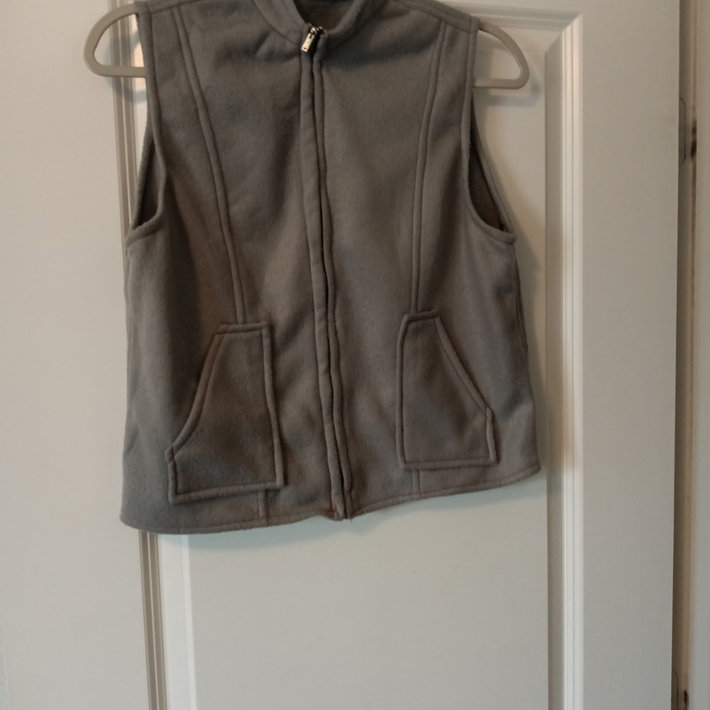 Classic Gray Zip-Up Vest